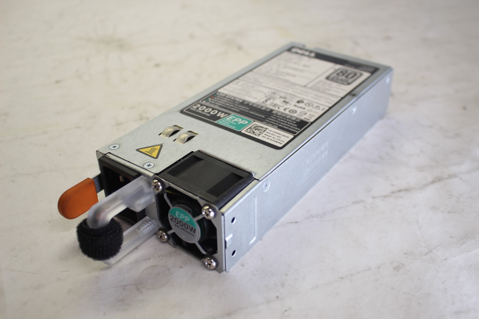 Dell Switching Power Supply 2000W EEP 94% Efficiency 80 Plus P/N- J5WMG