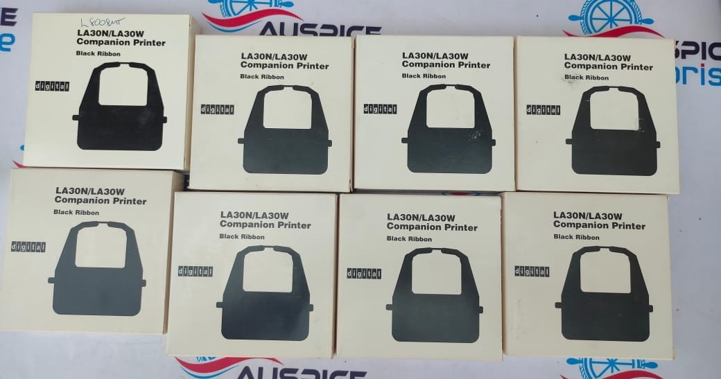 DIGITAL LA30R-KA BLACK PRINTER RIBBON FITS LA30N/LA30W PRINTER LOT OF 8