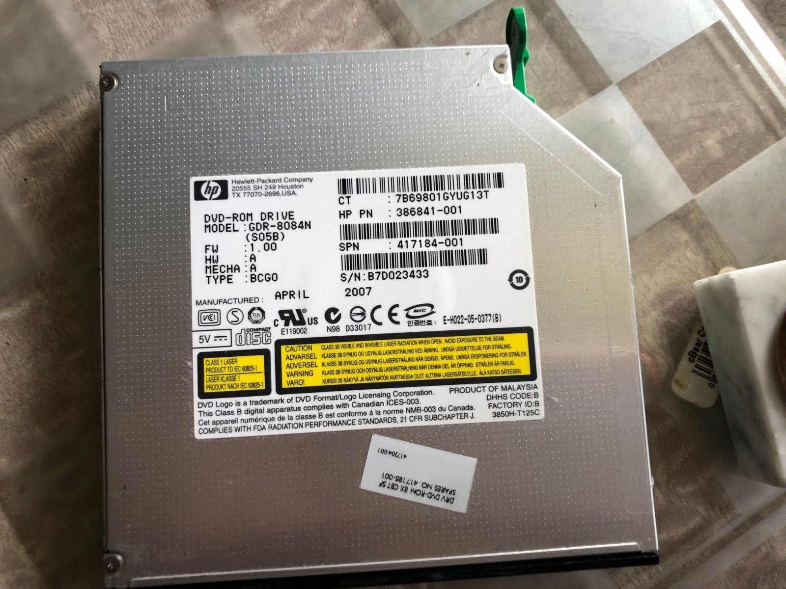 HP GDR-4084N DVD for dc7100 dc7600 dc7700 dc7800 USFF 417185-001