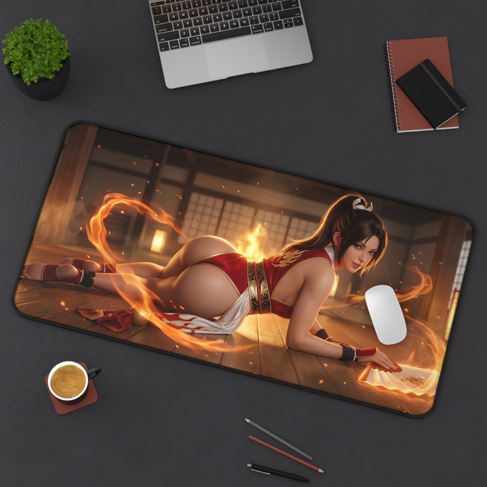 Mai Shiranui Mouse Pad, Fighting Game Desk Mat, Gamer Gift