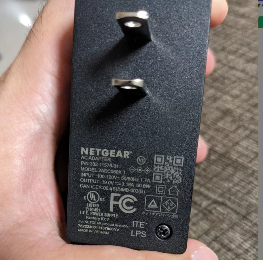 New Original Netgear Orbi 960 Router Satellite 2AEC060K 332-11578-01 60W Adapter