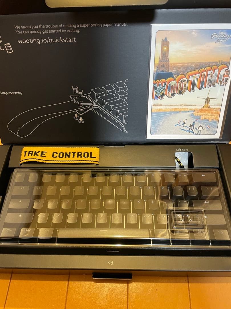 Wooting 60HE Gaming Keyboard US Wired RGB PBT Double-Shot Unused