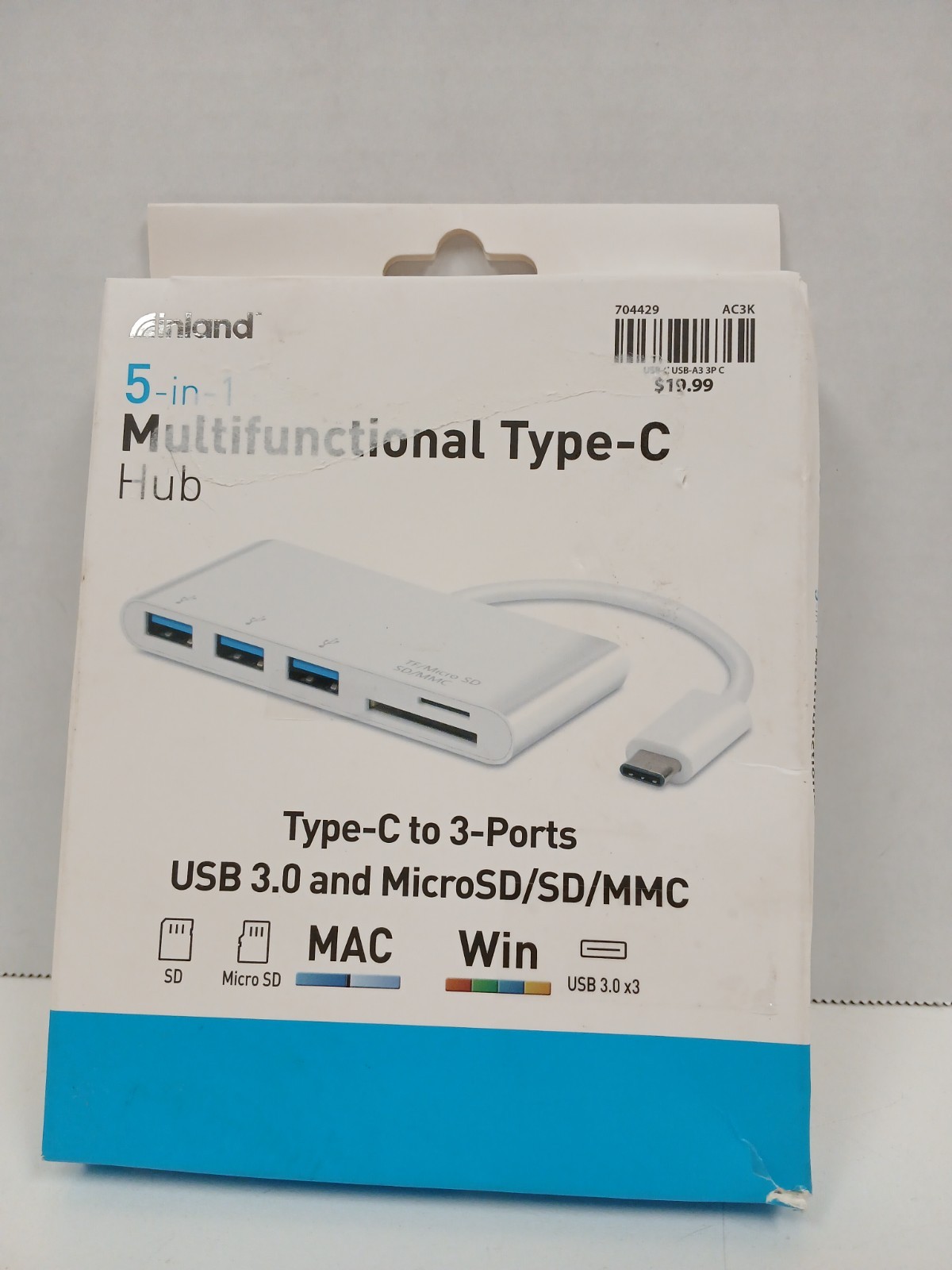 Inland 5 in 1 Multifunctional Type-C Hub Mac/Win