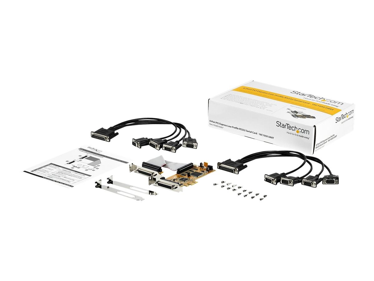 StarTechcom Startech PEX8S1050LP Pci Express Interface Card 8 Ports RS23...