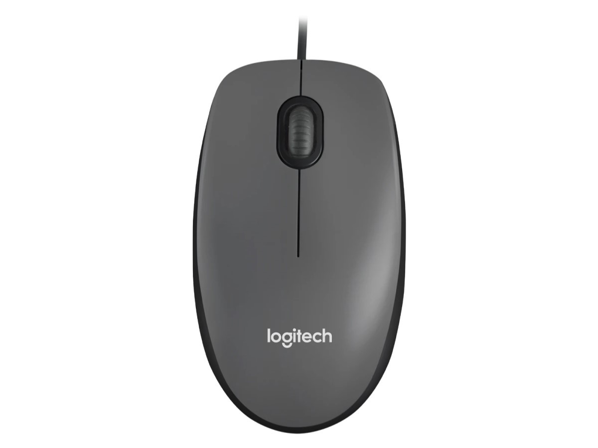 Logitech 910-001601 Corded Mouse M100 - Grey