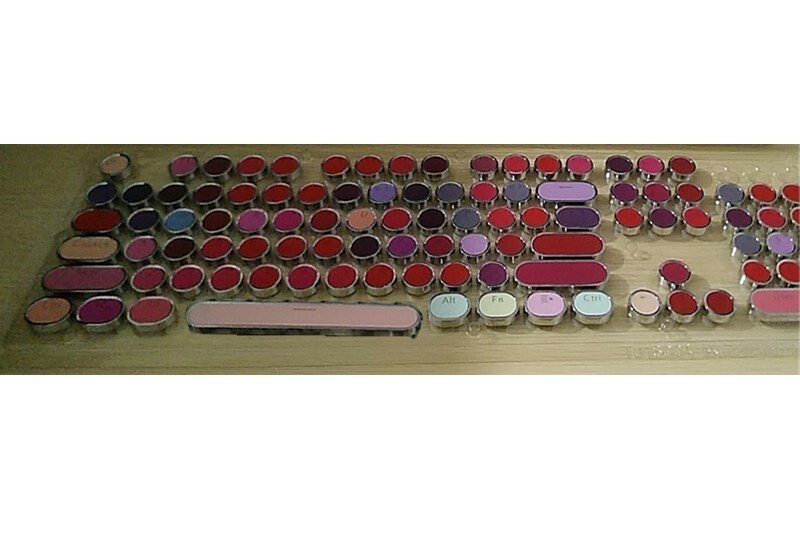 104 Key Caps Retro Steampunk Lipstick Color Round Keycaps For Cherry MX Keyboard