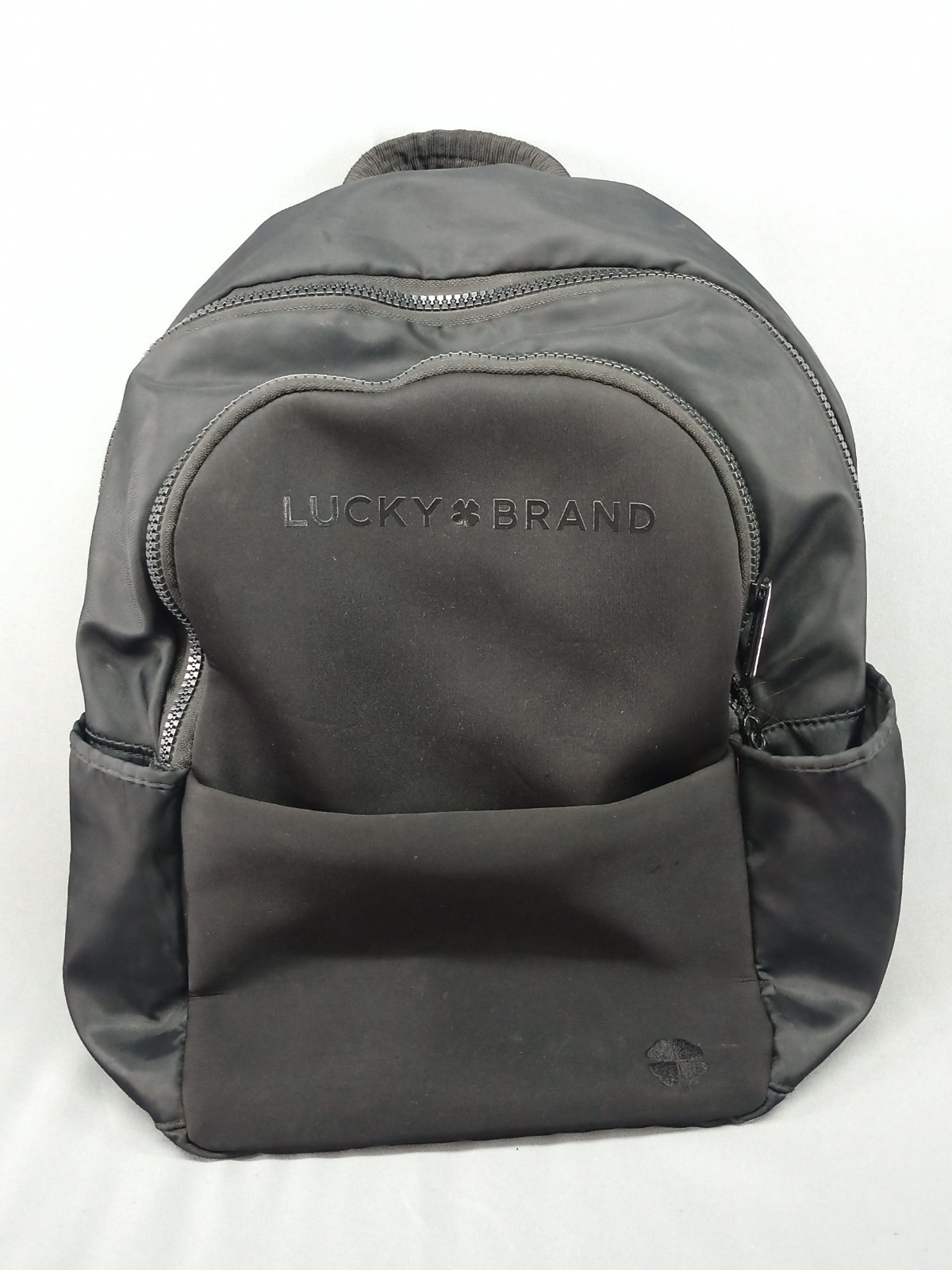 Lucky Brand Black Laptop Backpack Mens Travel Commuter Bookbag Work School Bag