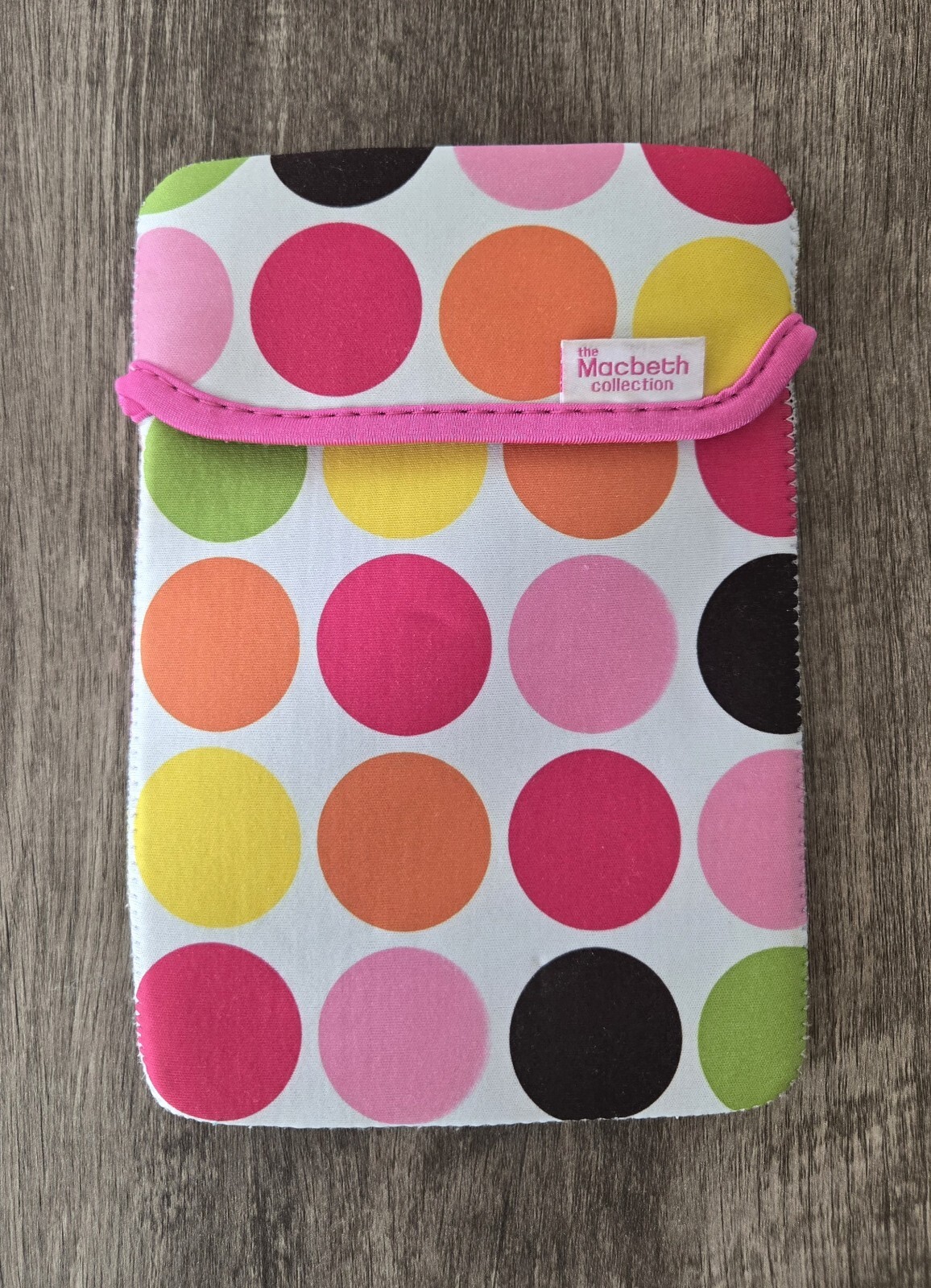The Macbeth Collection Polka Dot And Striped Reversible Ipad Cover