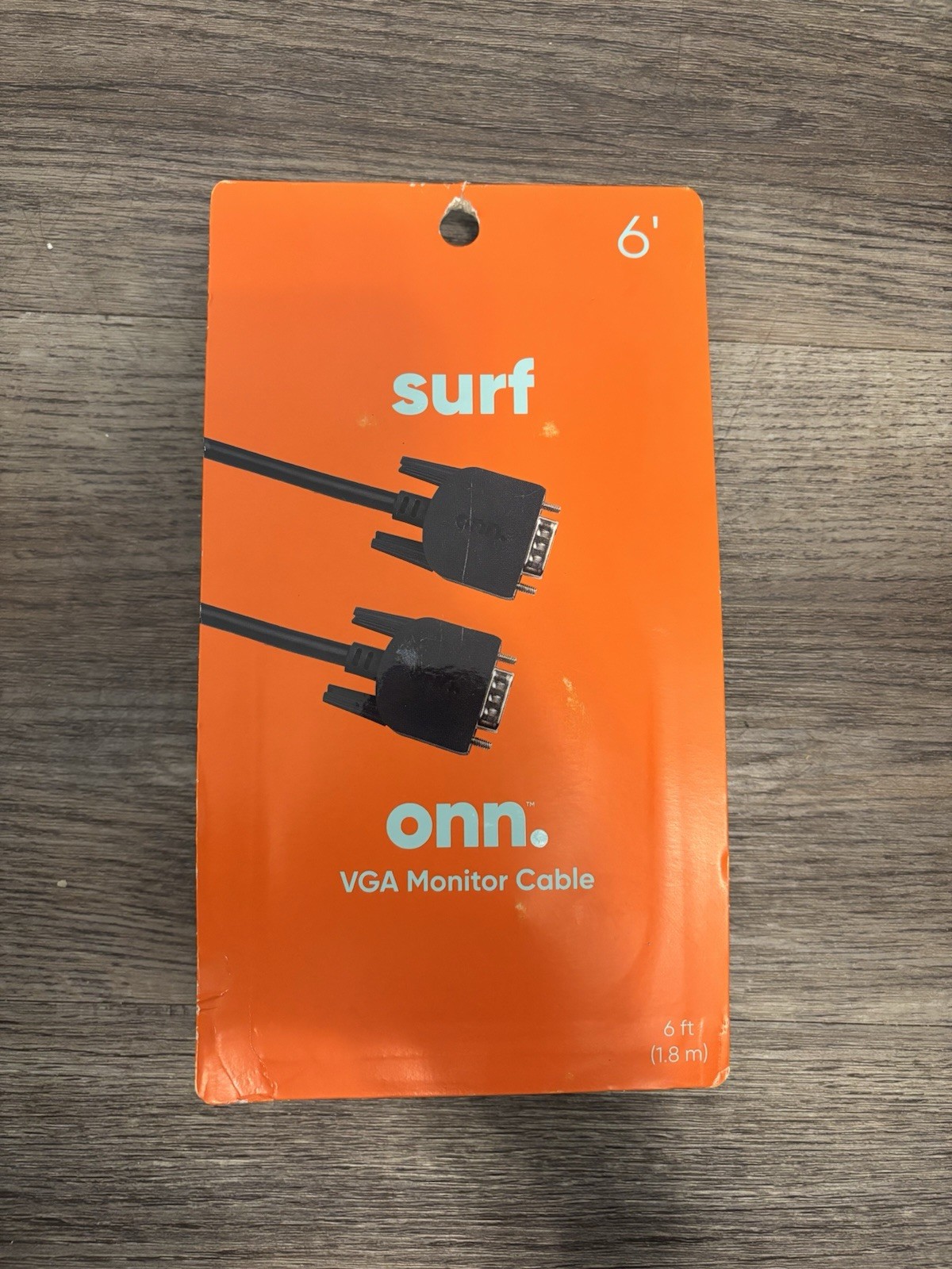 ONN VGA Monitor Cable Black 6' Connects PC or Laptop up to 1080p Resolution