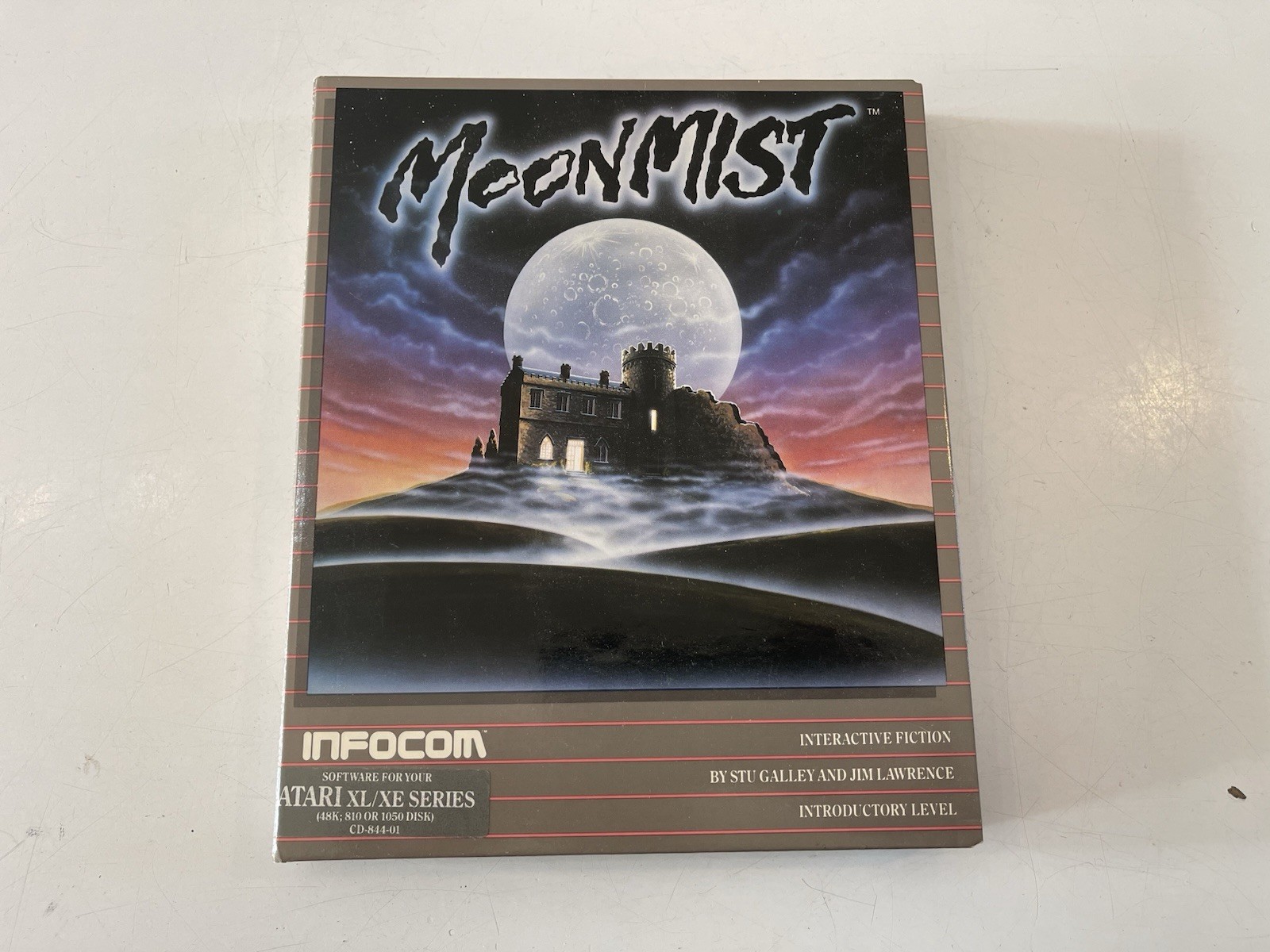 Moonmist Atari XL/XE Series Infocom Game 5.25” Disk With Box + Extras
