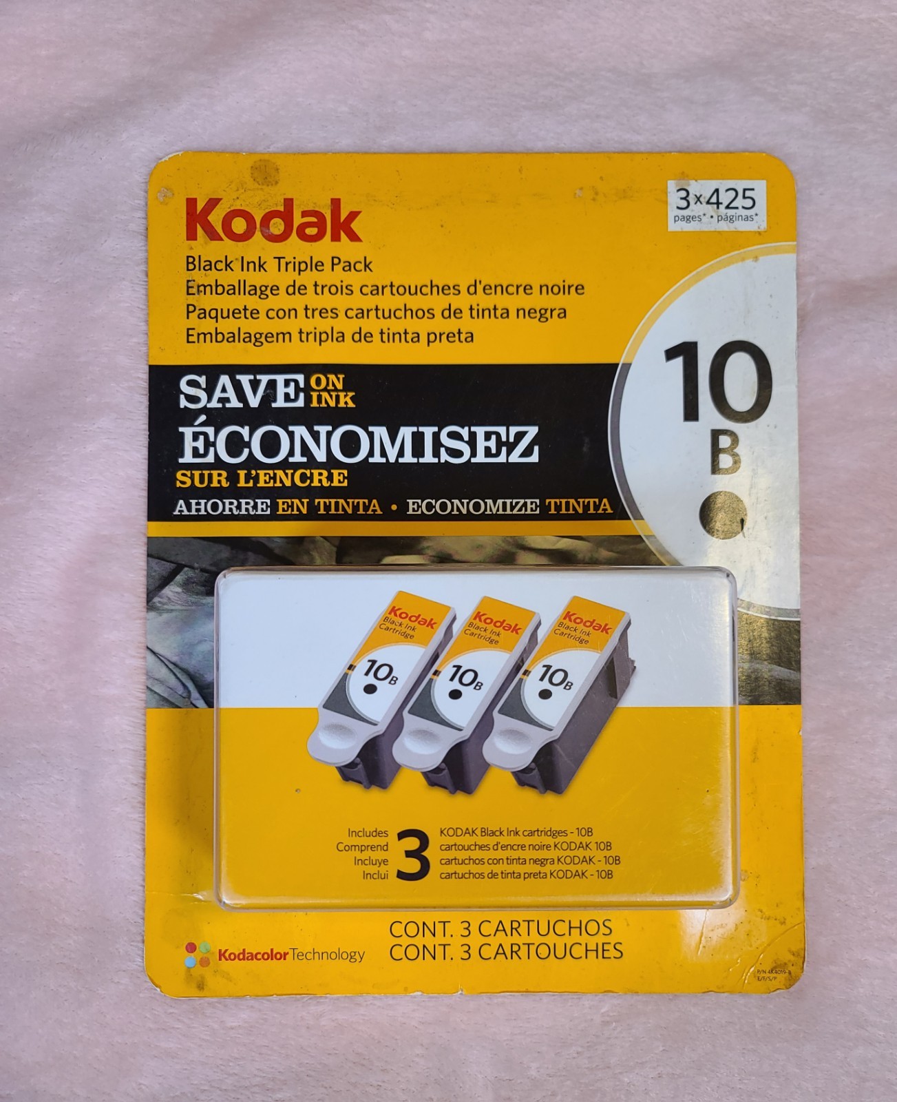 Kodak 10B Black Ink Triple Pack - 3 × 425 Pages Sealed Box Unopened 