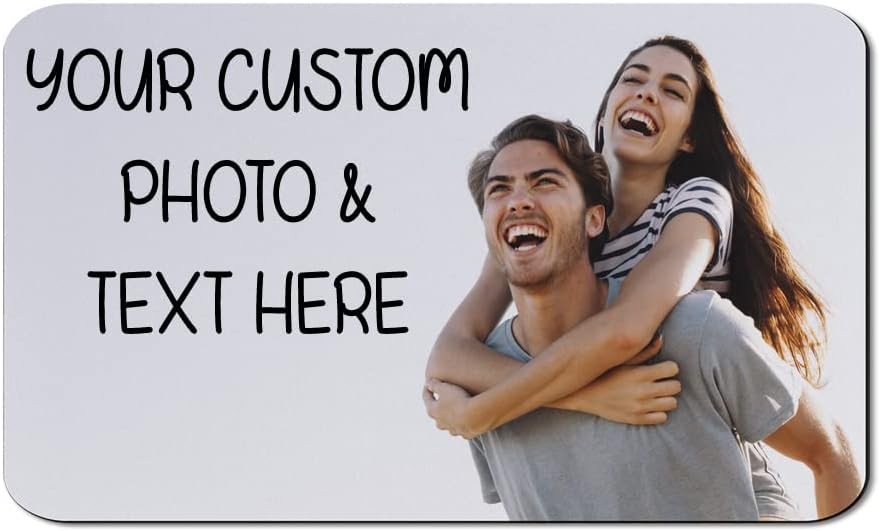 Mouse Pad Custom Personalized Photo Picture Text Office Supplies Rectangle Shape