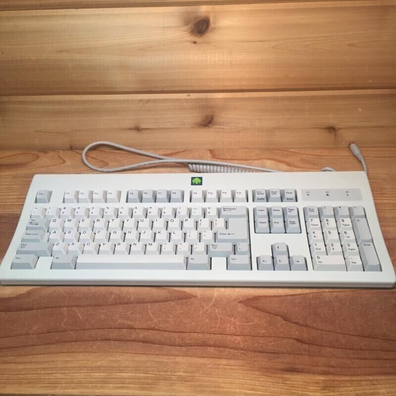 Clicky Zenith Data SK-2000RE PS/2 Computer Keyboard Green Tree Vintage Rare