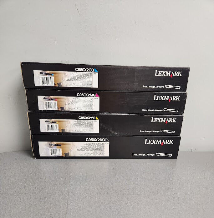 Lexmark C950X2YG C950X2CG C950X2MG C950X2KG XTRA High Yield Toner Cartridge Set