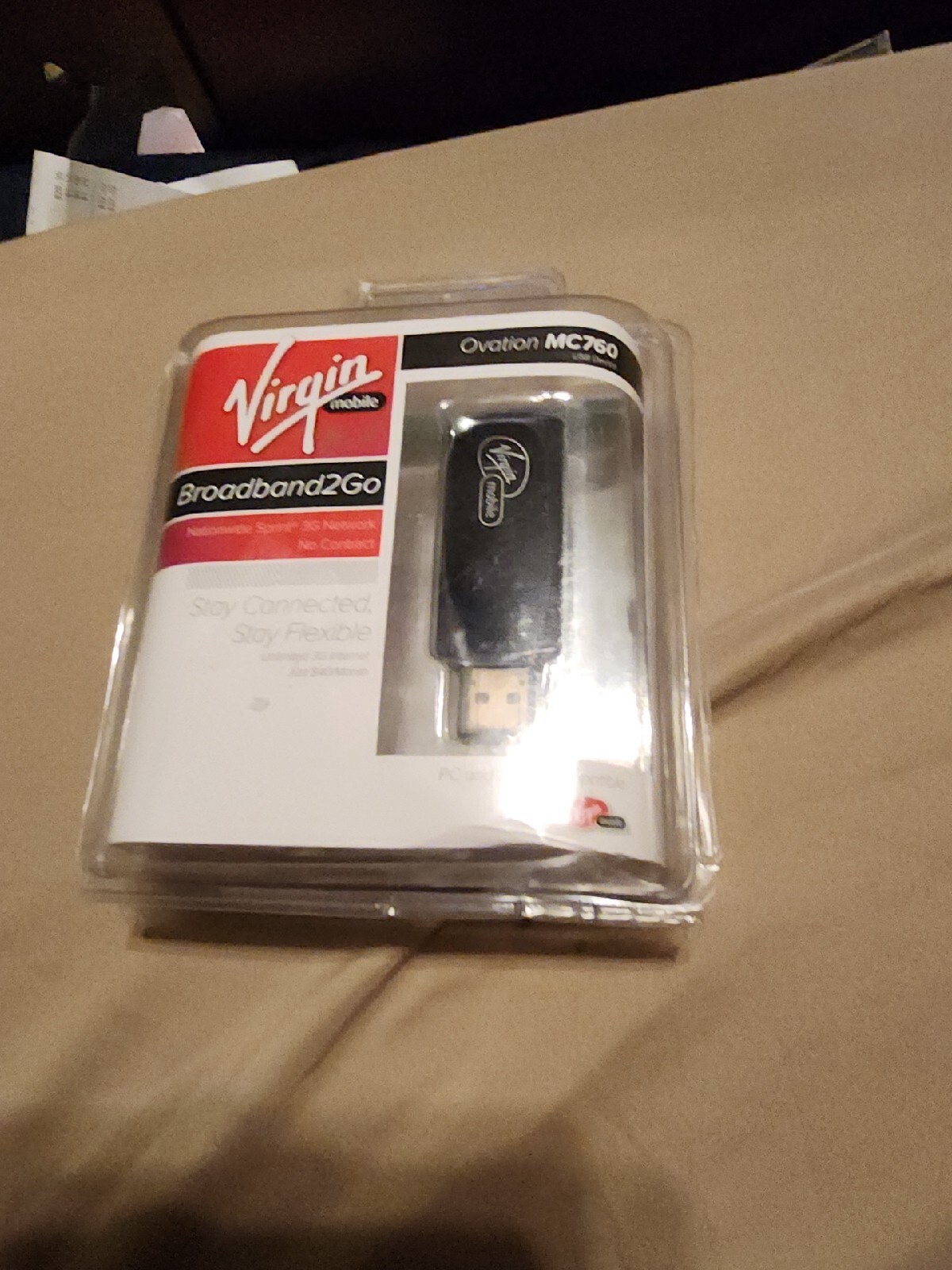 Virgin Mobile Ovation MC760 Broadband 2Go  New