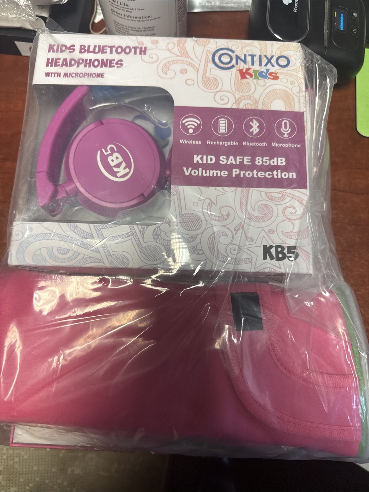 Contixo V8-2 Kids 7-inch Tablet Bundle with Headphones, Pink KB5