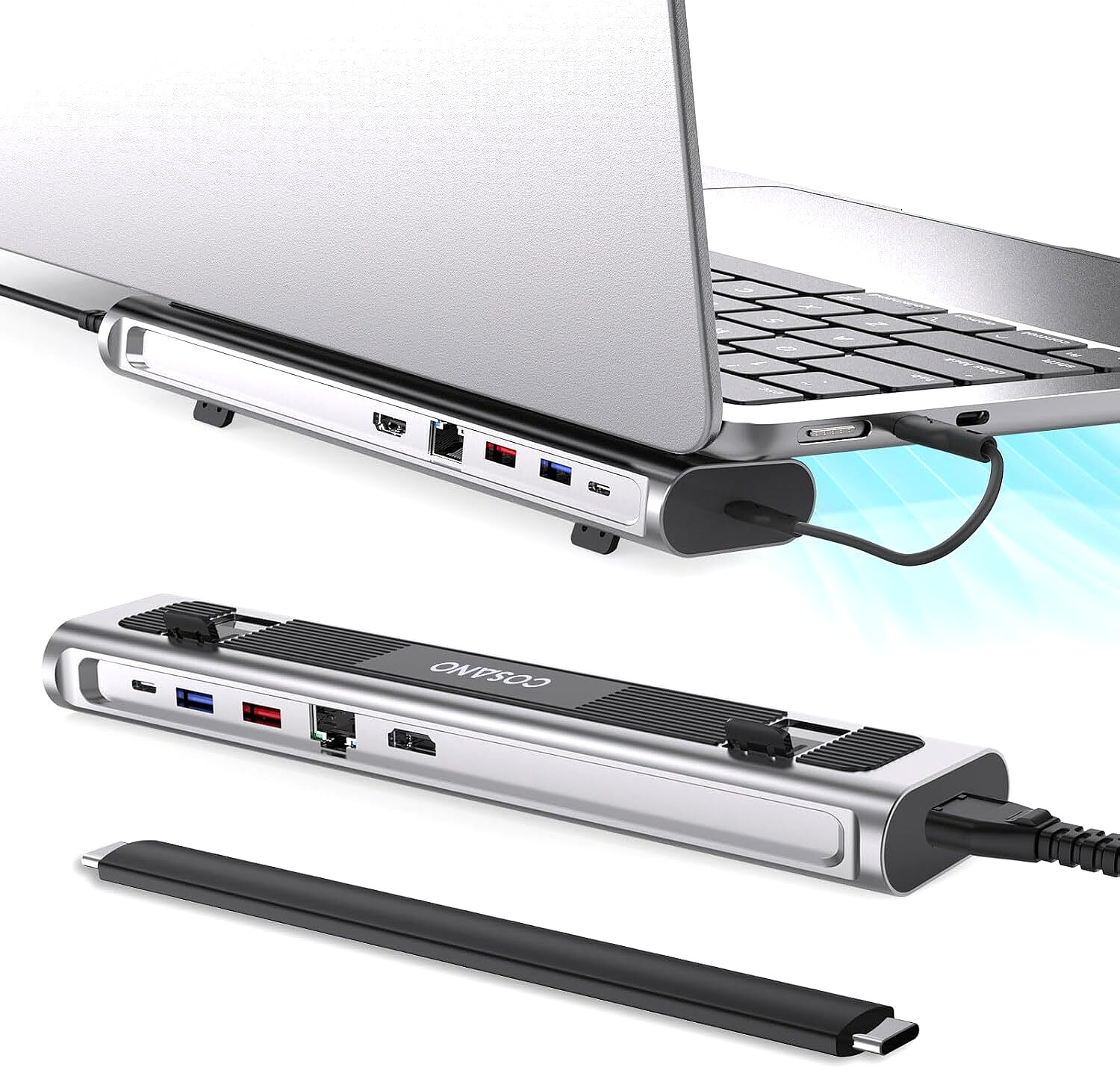 USB-C Docking Station with Built-in Power Delivery, 4K HDMI, Gigabit Ethernet