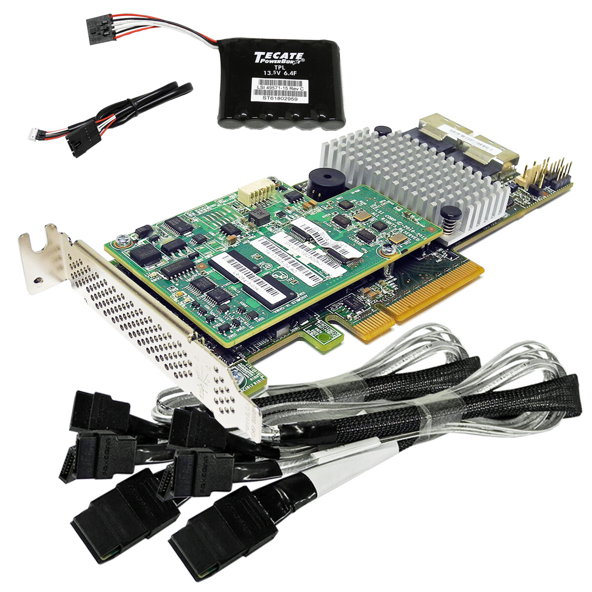 LSI Cisco UCS-RAID9271CV-8i V05 +1GB Cache Module +BBU +2x SAS/SATA Cable LP