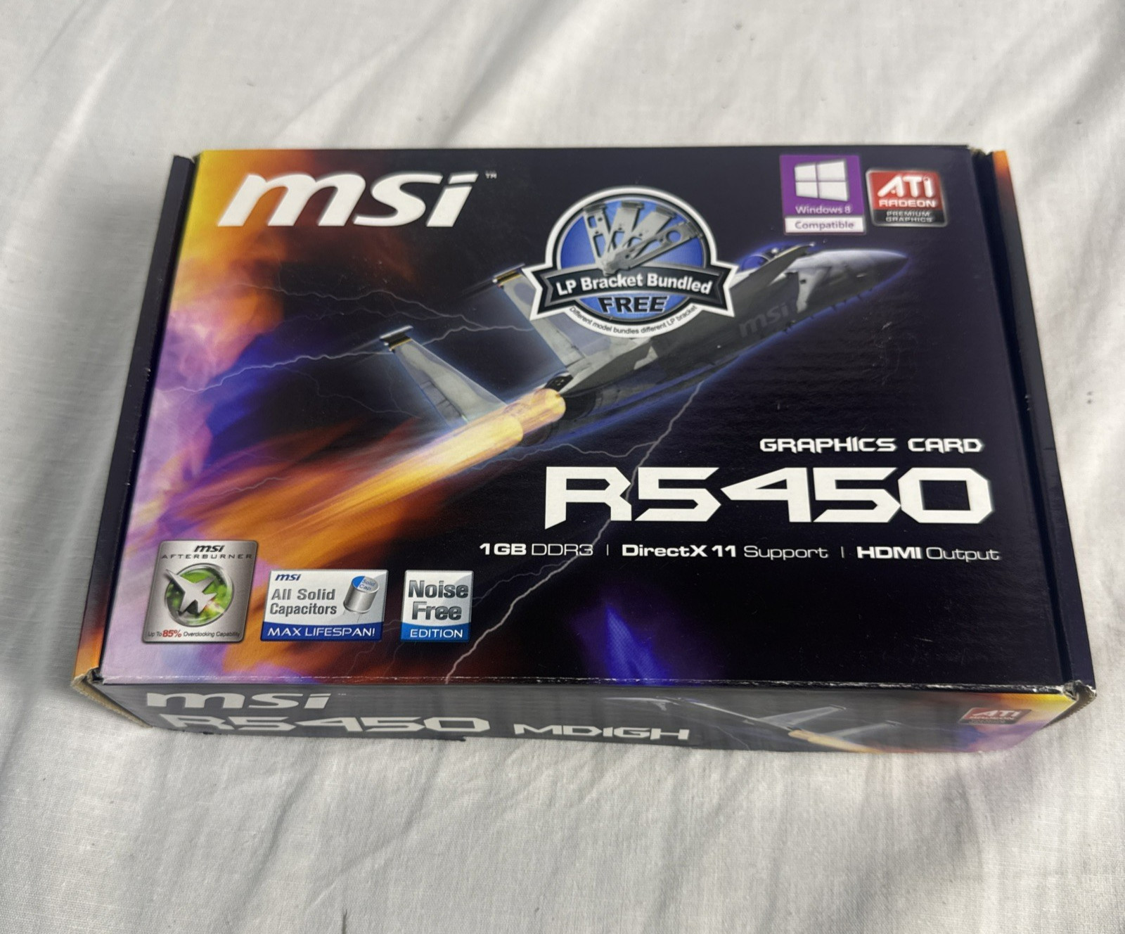 ATI Radeon MSI RS450 1GB DDR3 HDMI DirectX 11 Graphics Card  NEW IN BOX