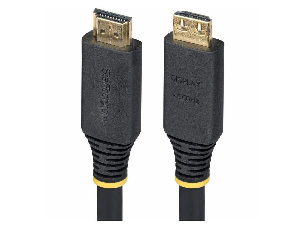 StarTech 10m (33ft) Active High Speed HDMI Cable with Gripping Connectors, 4K 60