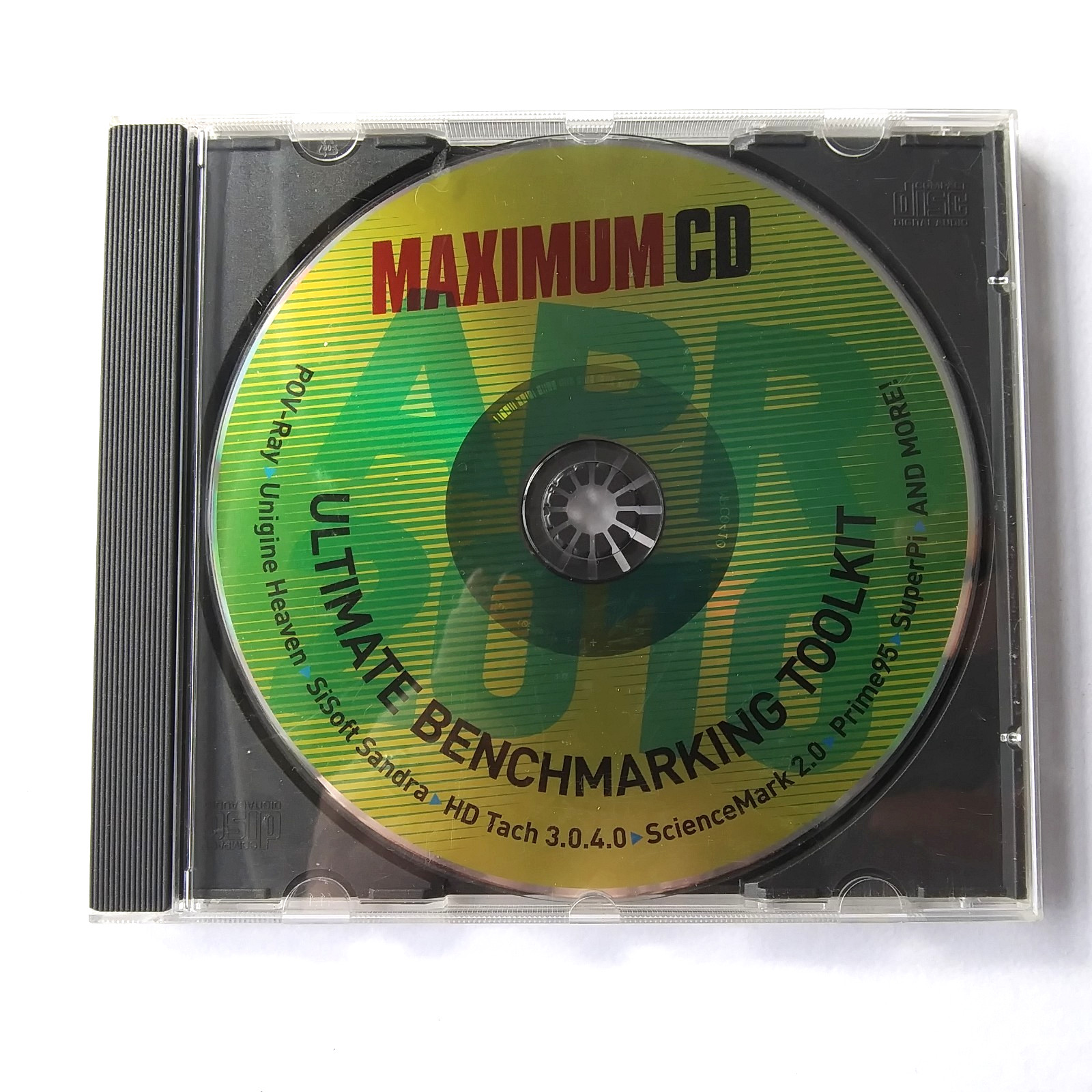 Maximum CD Ultimate Benchmarking Toolkit PC CD-ROM HD Tach Sandra SciMark