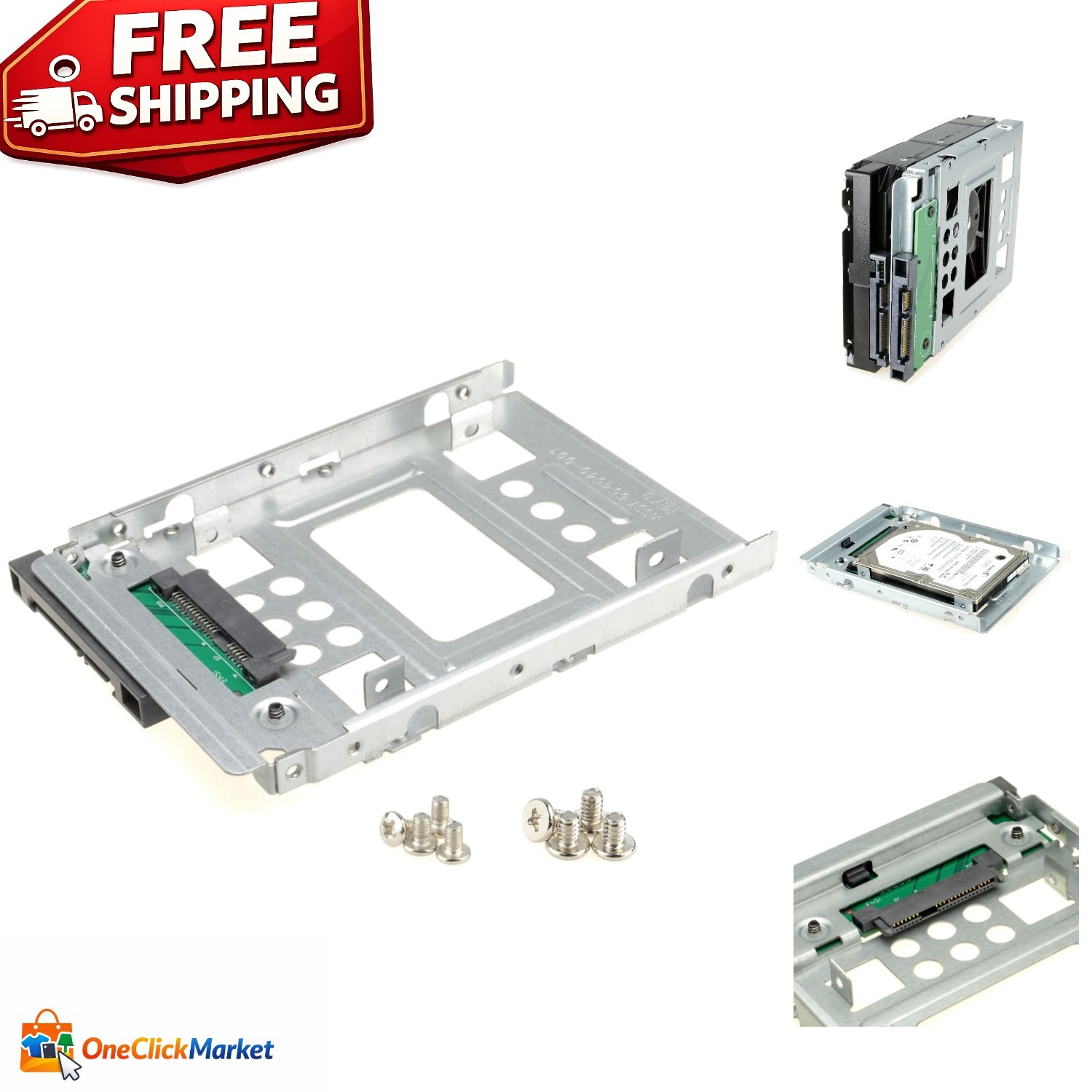 2.5" to 3.5" SATA HDD Adapter - Effortless Installation & High Speed