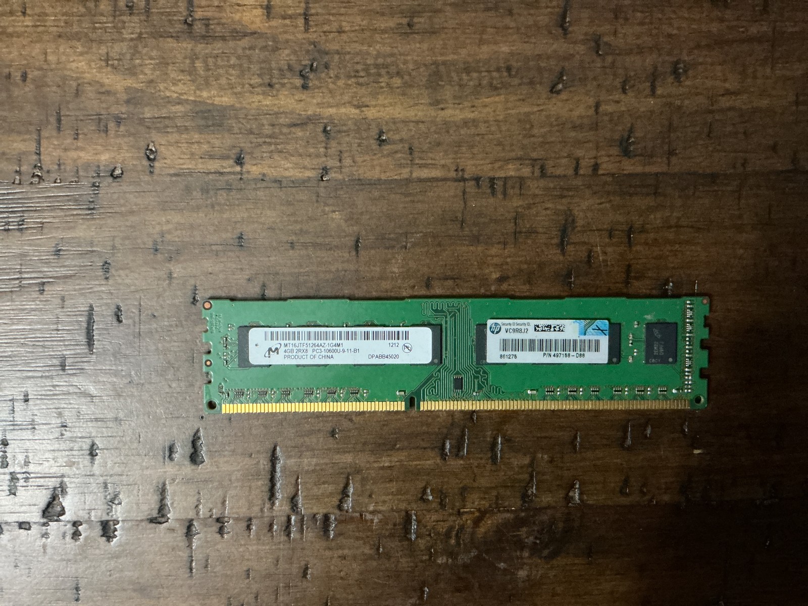 Mircon 4GB DDR3 Desktop RAM Module (MT16JTF51264AZ-1G4M1)