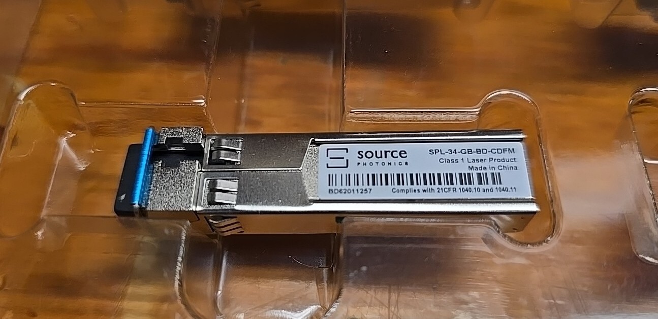 New 10 Pack Source Photonics SPL-34-GB-BD-CDFM 1310-1490nm 1.25Gb/s Single Mode