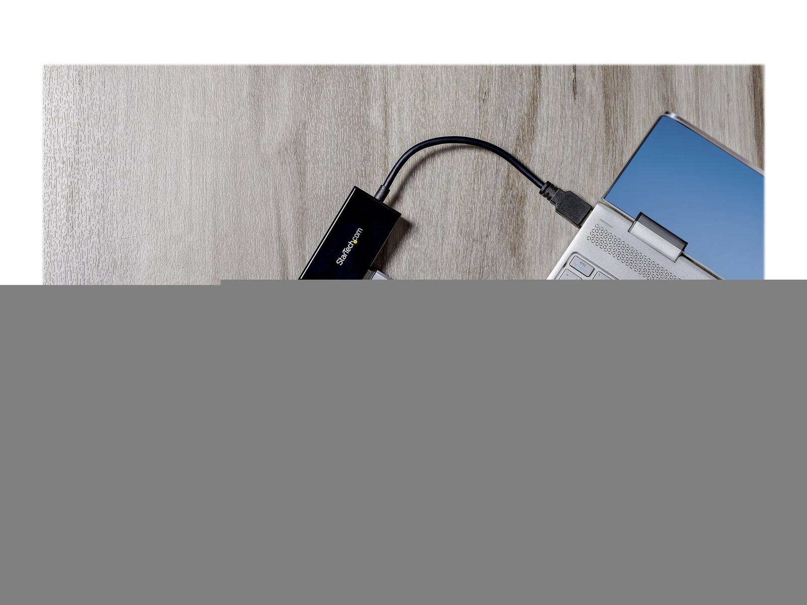 StarTechcom USB 3to Gigabit Network Adapter+Two-Port Hub with Ethernet