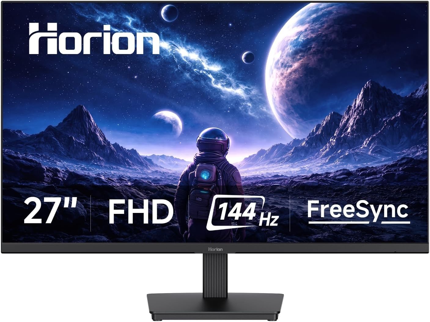 HORION 27 Inch Computer Monitor, FHD 144Hz Monitor | Eye Care，FreeSync/G-Sync