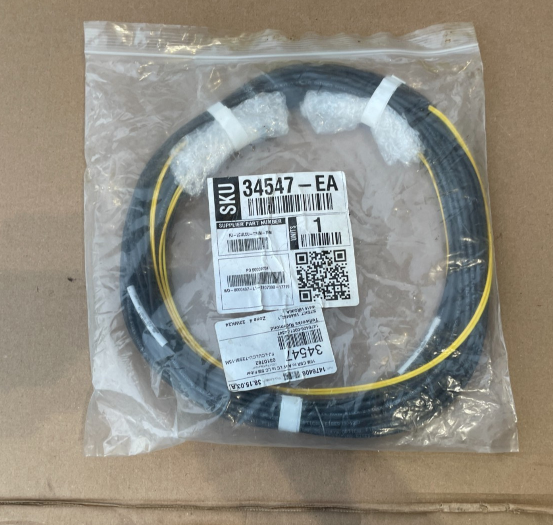 ROSENBERGER 10M 32.8FT FIBER JUMPER CABLE LCC-2F9UG657-LCC