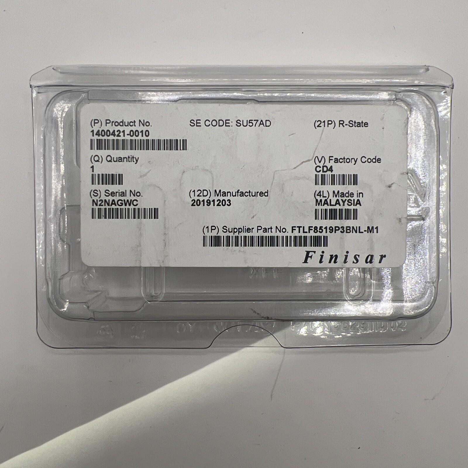 Ericsson SFP 1000BASE-SX MM 850NM 0.55KM - Part # 1400421-0010