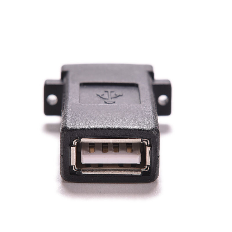 Hot USB 2.0 A Female to Female Socket Panel Mount Adapter Socket Plate Plug-ca