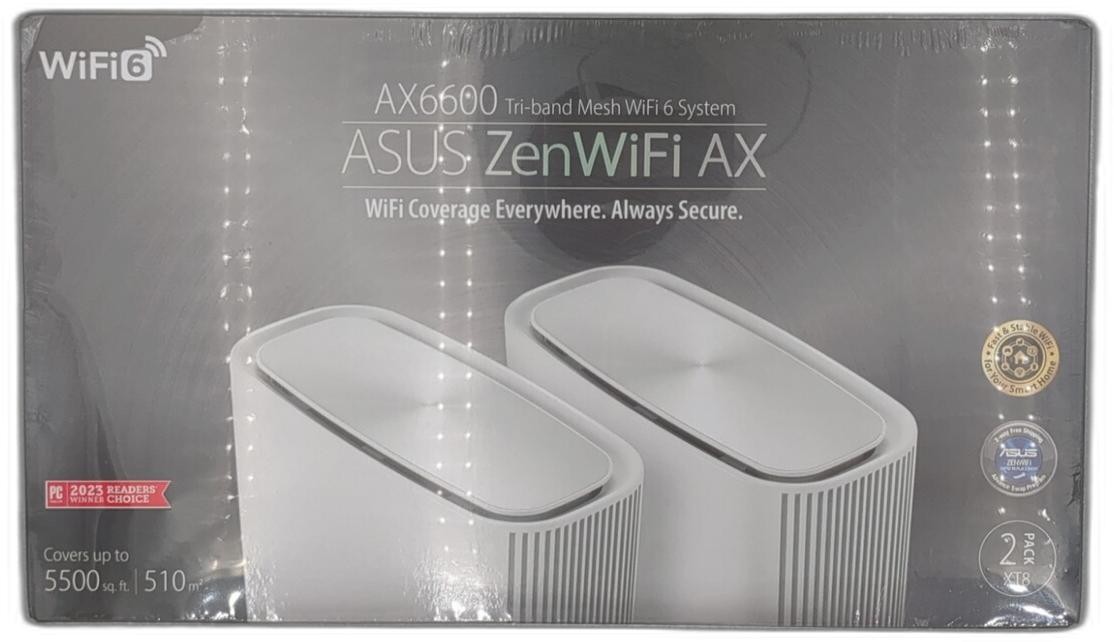 Asus Zenwifi Ax6600 Tri-band Mesh Wifi 6 System (xt8 2pk) - Whole Home Coverage