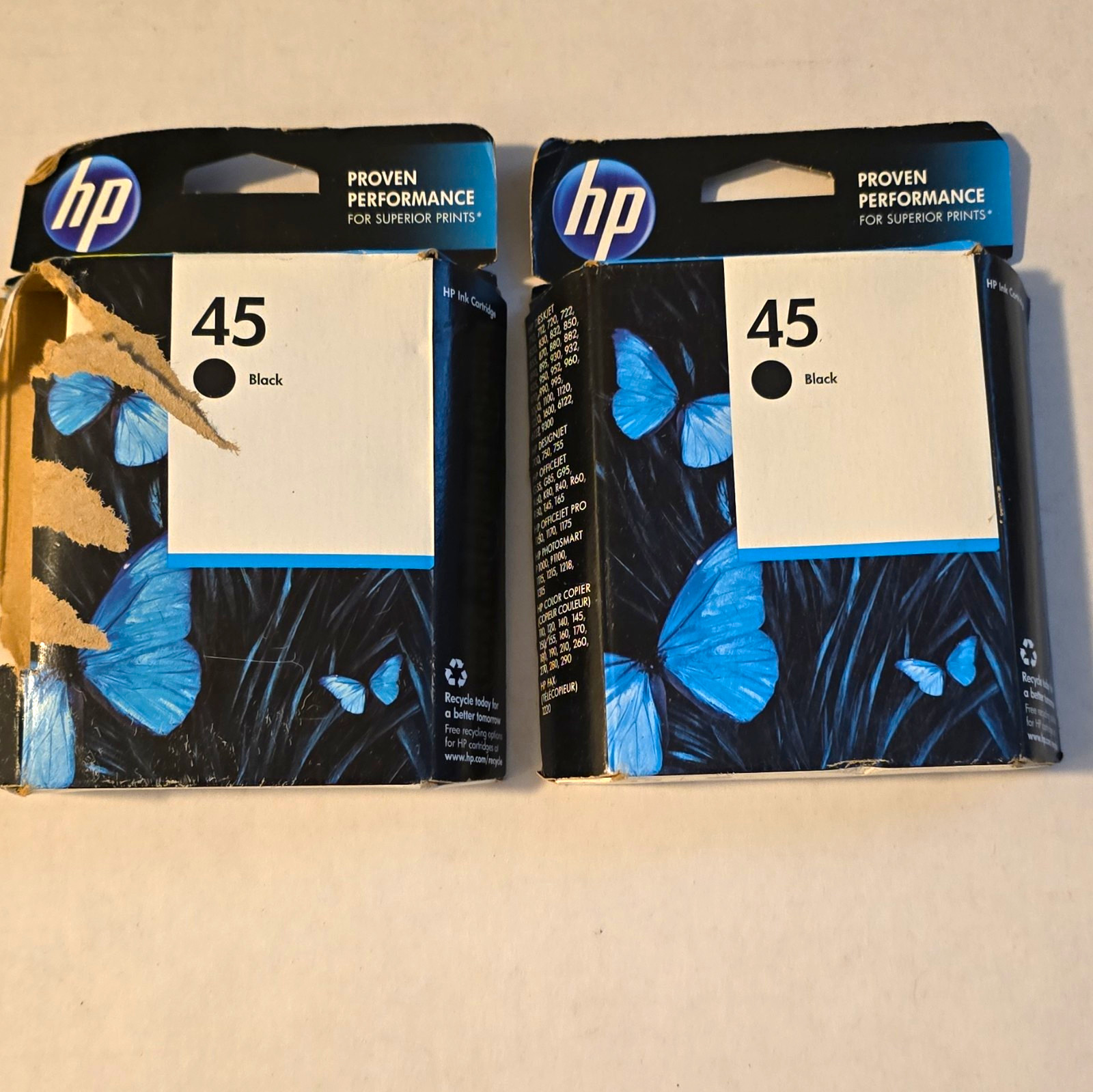 HP 45 Genuine Original Black Ink Cartridge Inkjet Print Technology