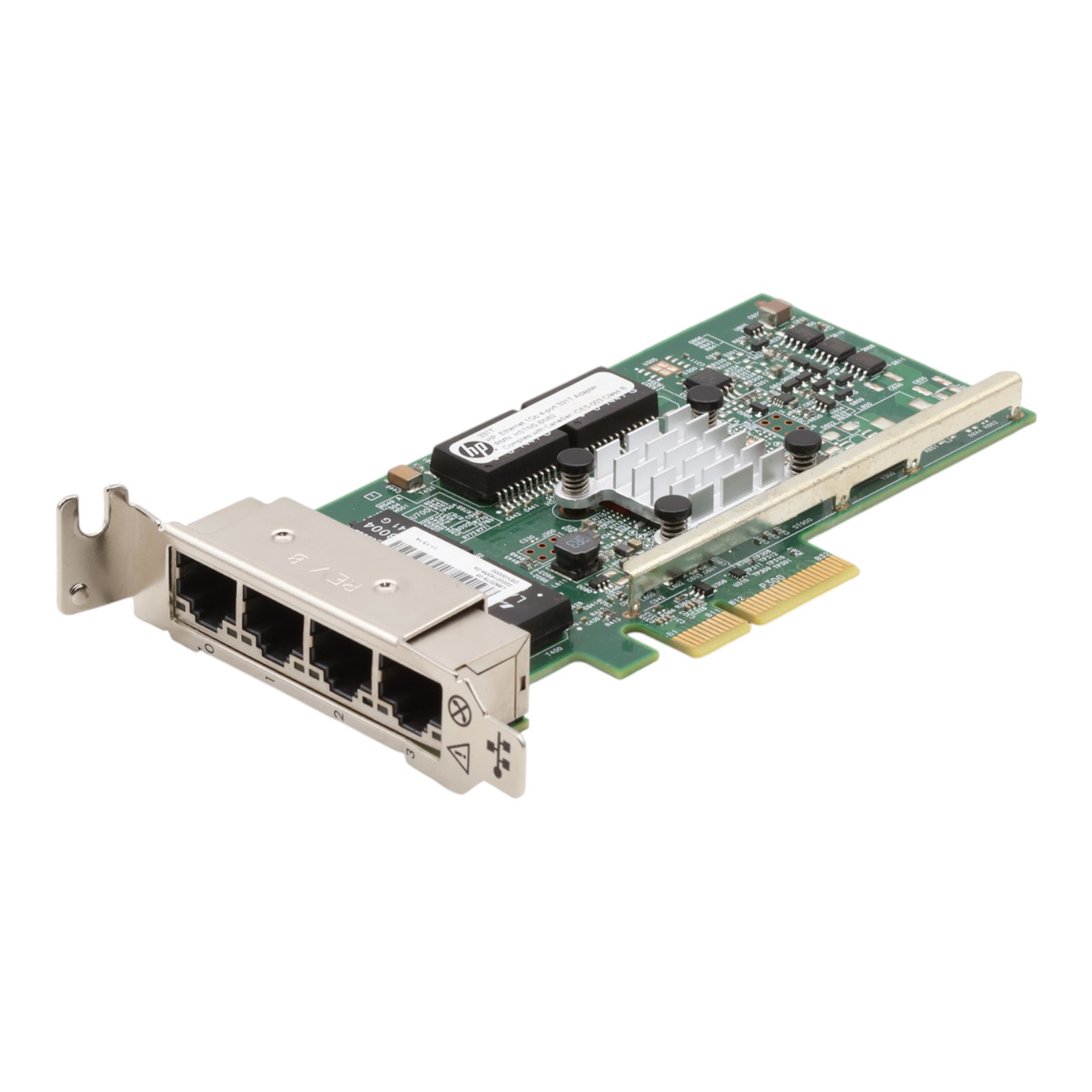 HP 331T BCM5719 4x 1GbE RJ45 PCIe x4 Server Network Card 647594-B21
