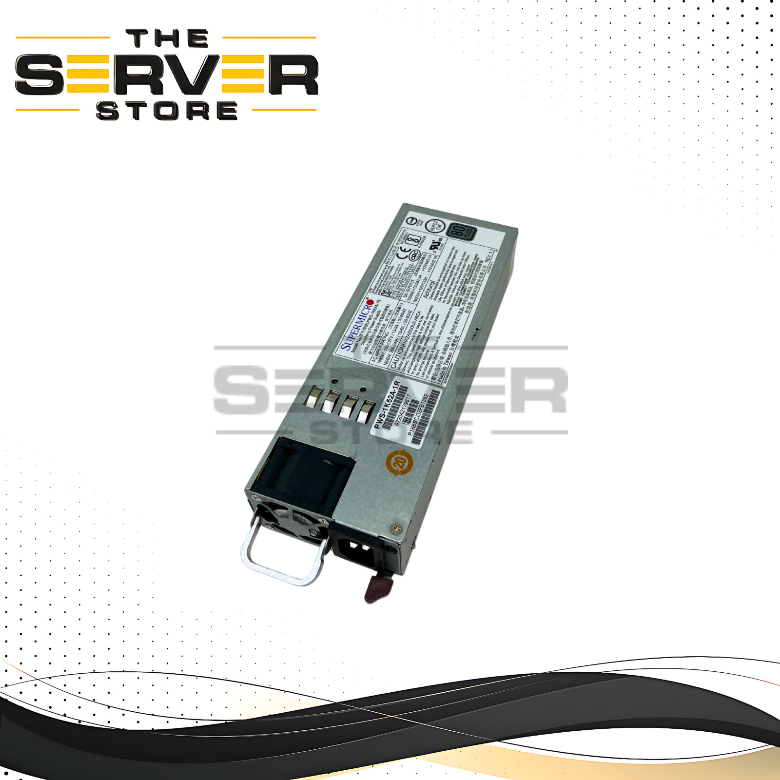 Supermicro 1600W 80 Plus Titanium 80 Plus 1U Server Power Supply PWS-1K62A-1R