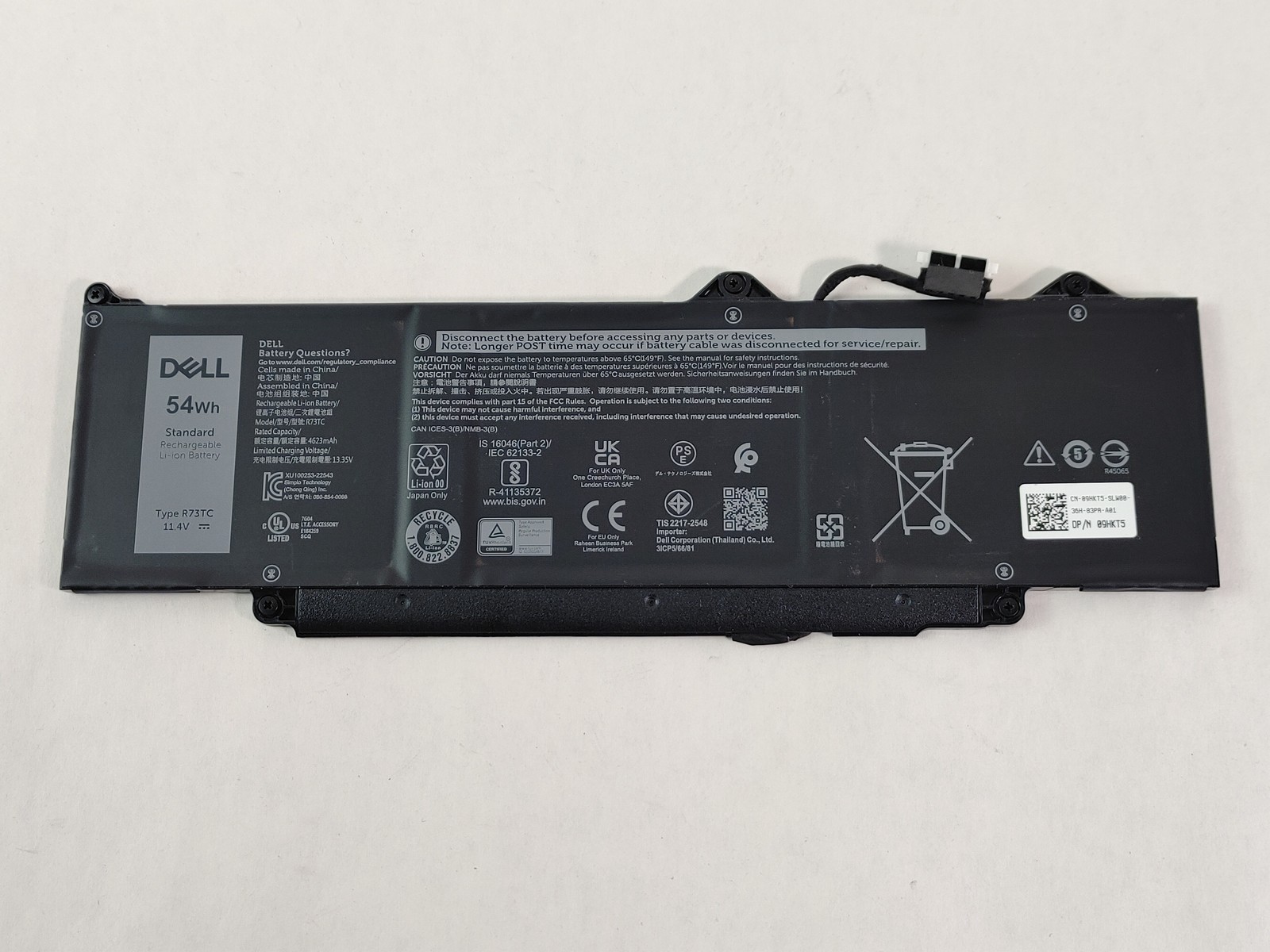 Dell Precision 3590 3 Cell 11.4 V Laptop Battery R73TC