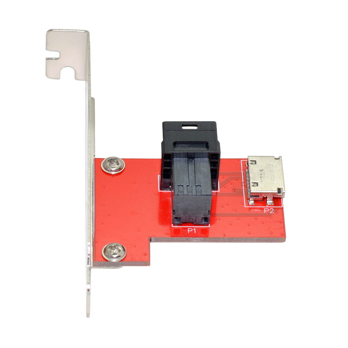 PCI-Express 4.0 Mini SAS HD SFF-8643 SFF-8612 PCBA Female Adapter With Bracket