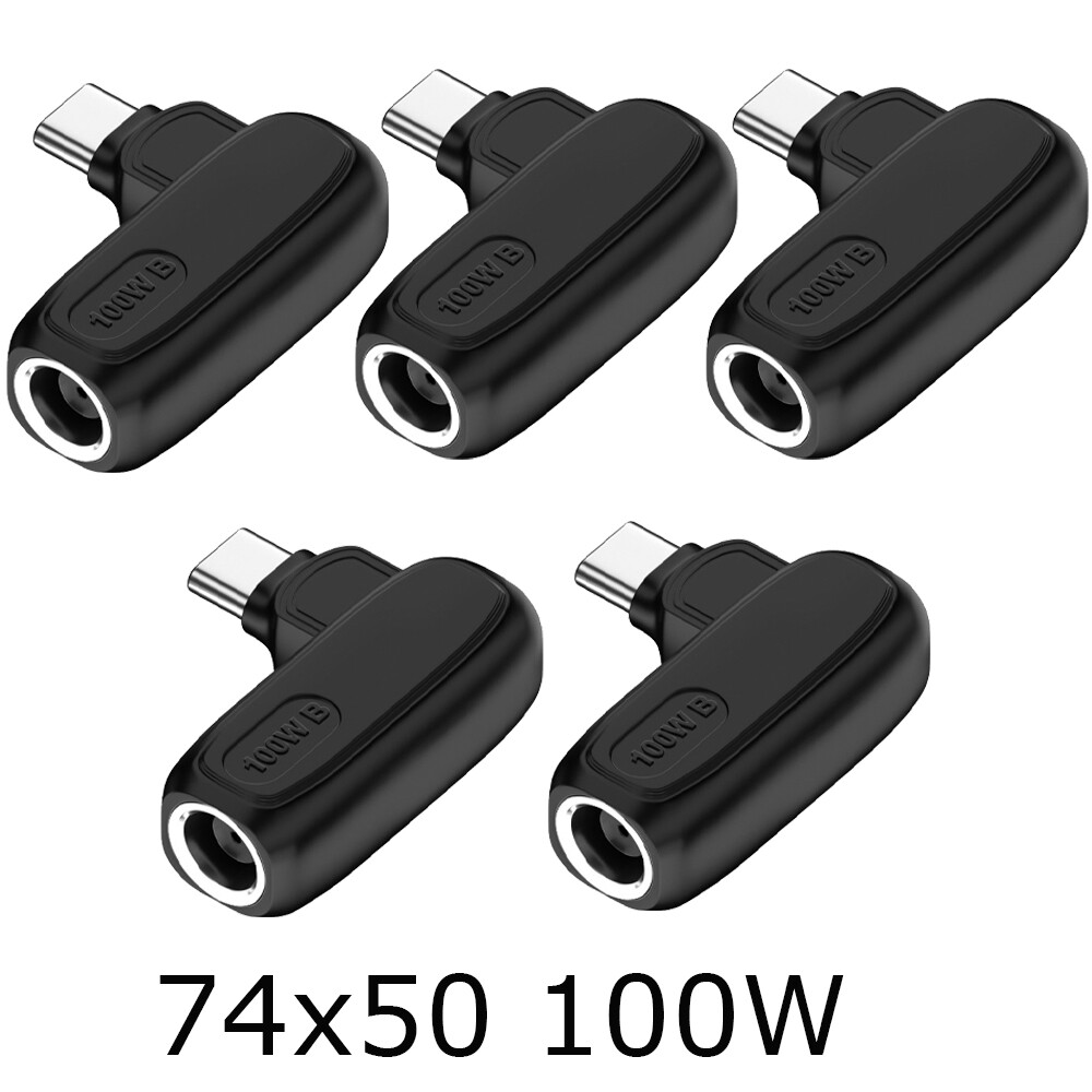 5PC 100W/65W Laptop Charger Converter USB Type C Power Charging Cable Adapter US