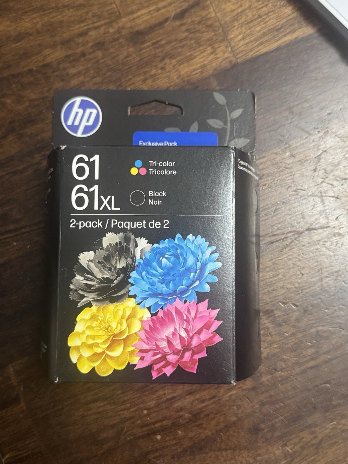 HP Genuine Original 61/61XL Inkjet Cartridges 2-Pack Black & Tri-Color Exp 1/28
