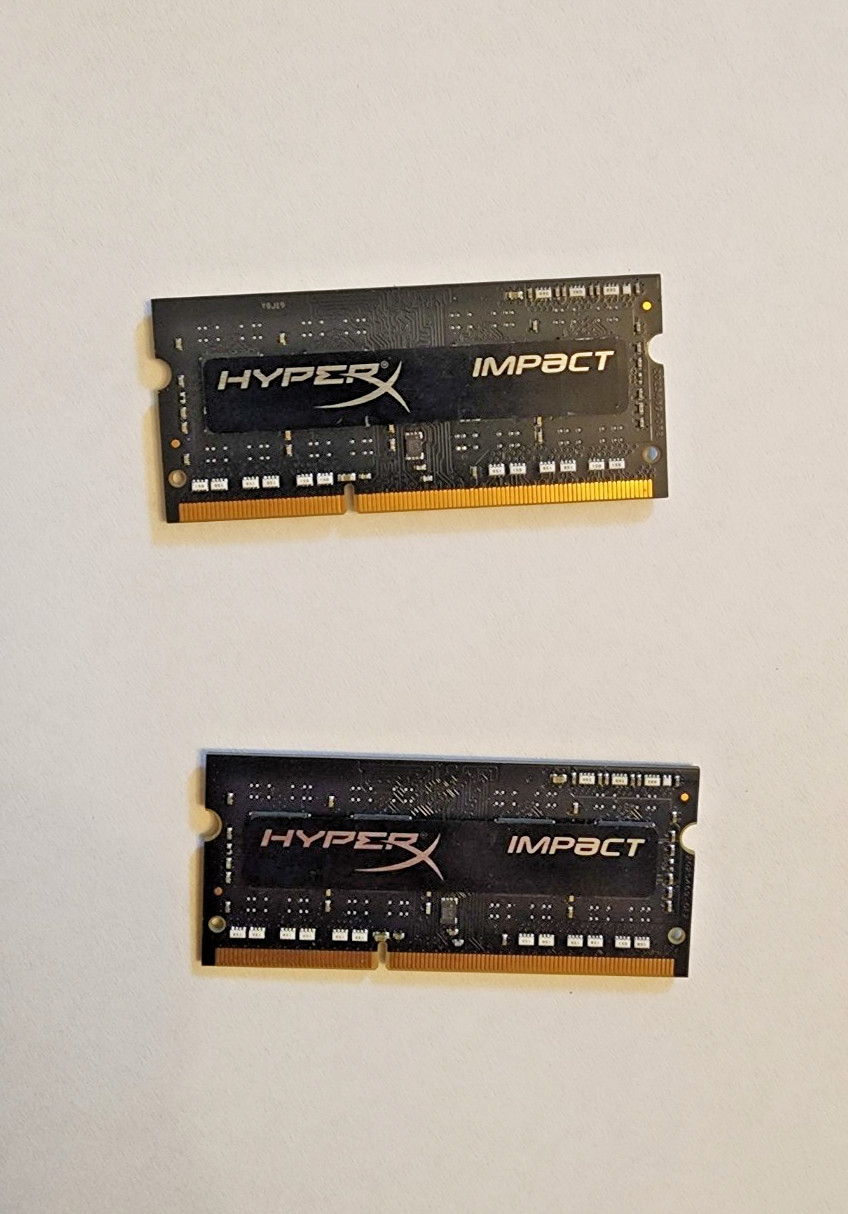 Kingston HyperX Impact 8GB (2x4GB) DDR3L 2133MHz CL11 SO-DIMM Laptop RAM HX321LS