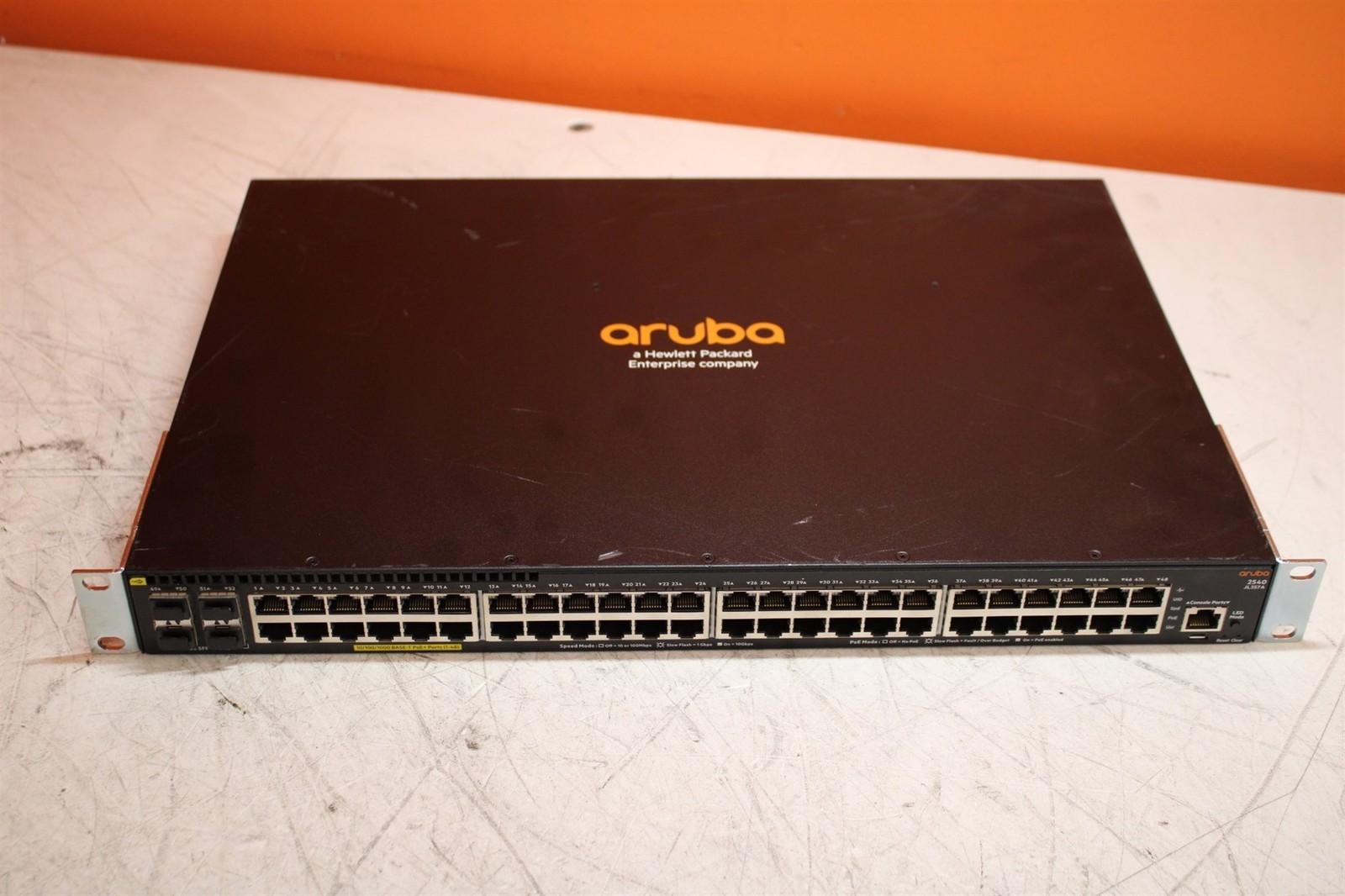 Aruba JL357A 2540 48-Port Gigabit PoE+ Network Switch Factory Reset