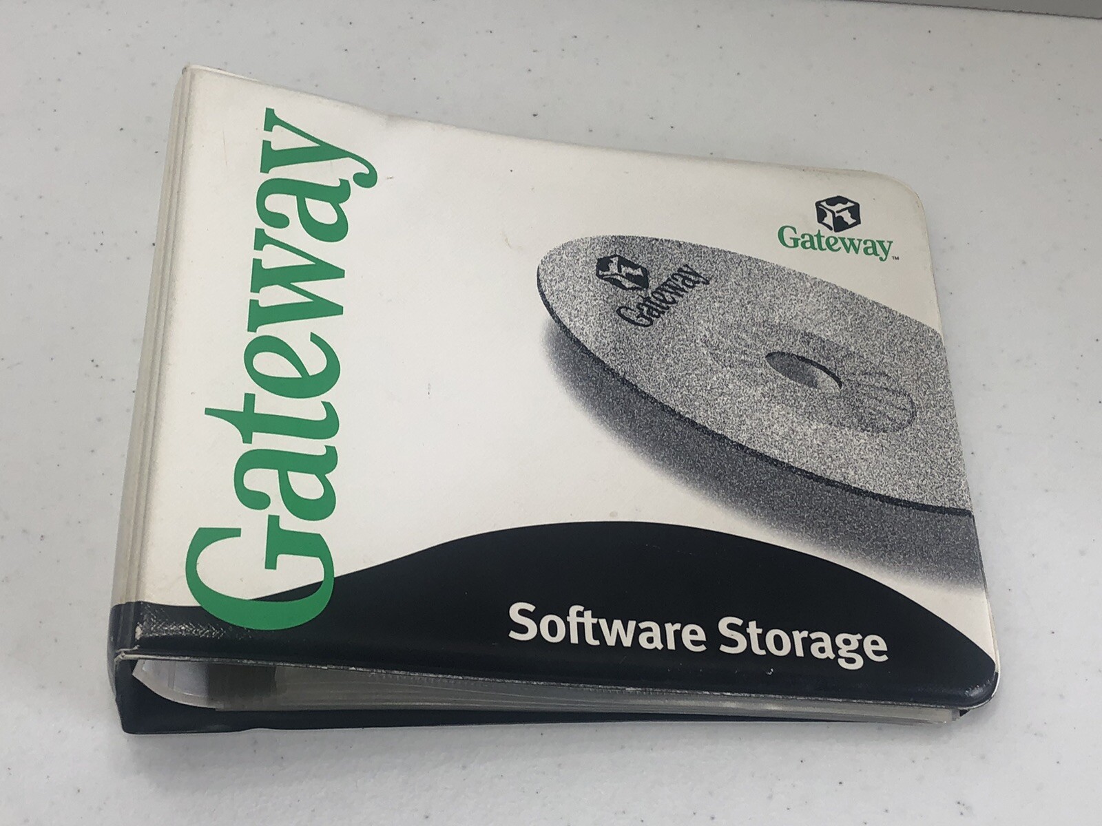 Vintage 1999 Gateway Computers Software CD-ROM Disc Storage 2 Ring Binder
