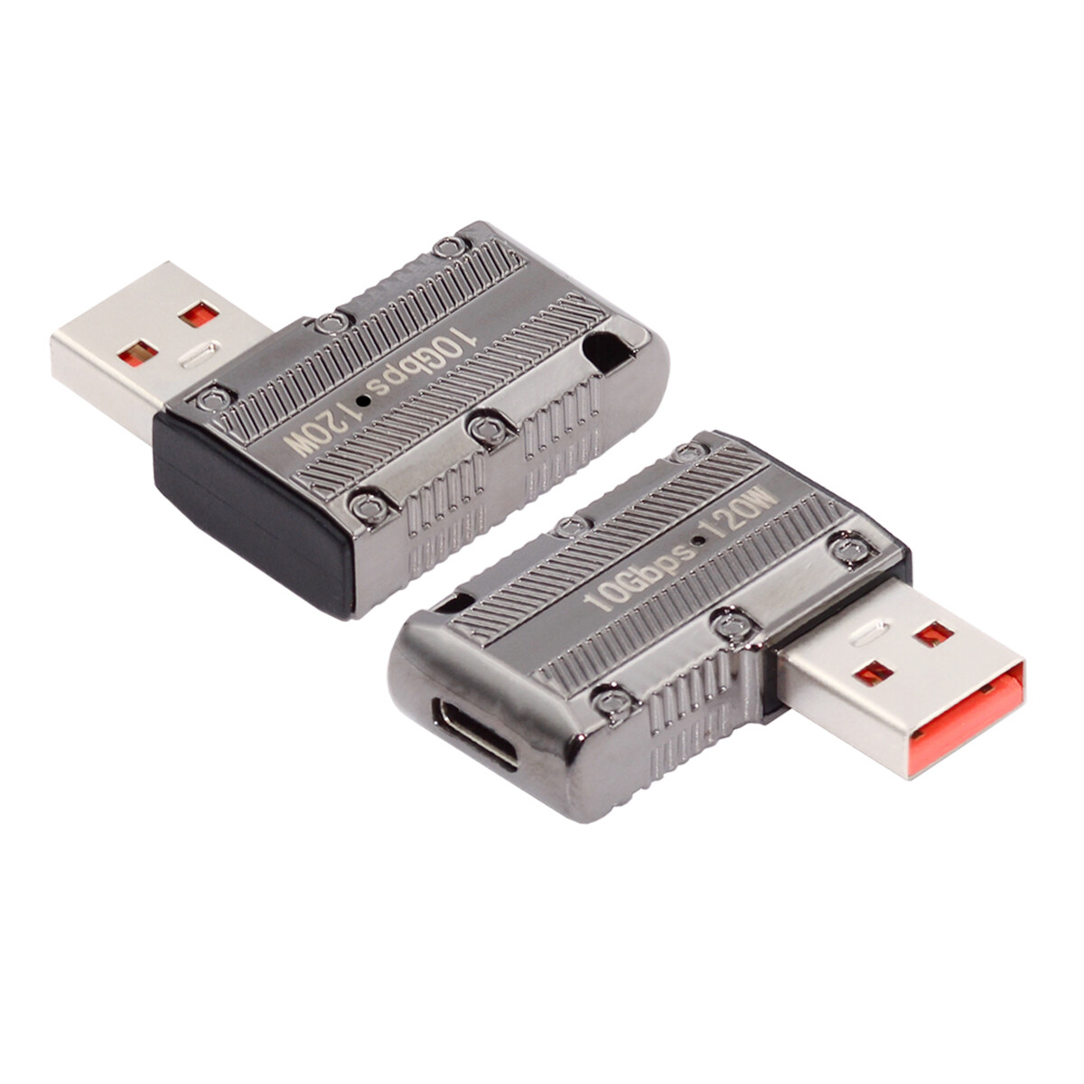 Cablecy 90 Degree Right Angled Slim Type Mecha Style USB 3.1 adapter Type-C USB