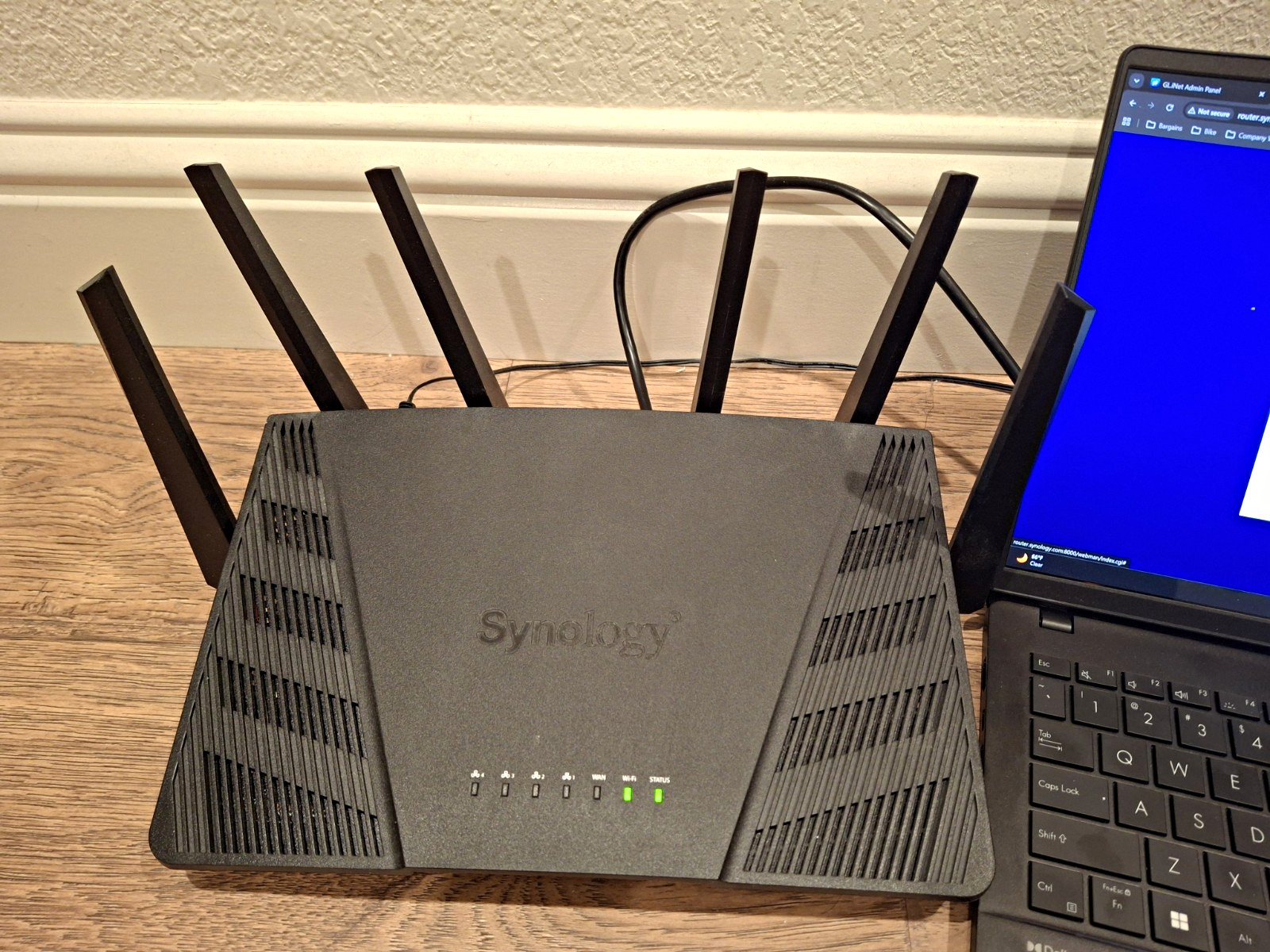 Synology RT6600ax Tri-Band Wi-Fi 6 Router 6600 Mbps, 4-Port, Black