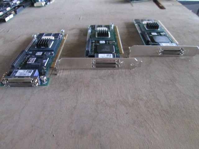 LOT OF 3 Adaptec ASR-2200S 64MB SCSI Raid Controller Dual 2 Channel