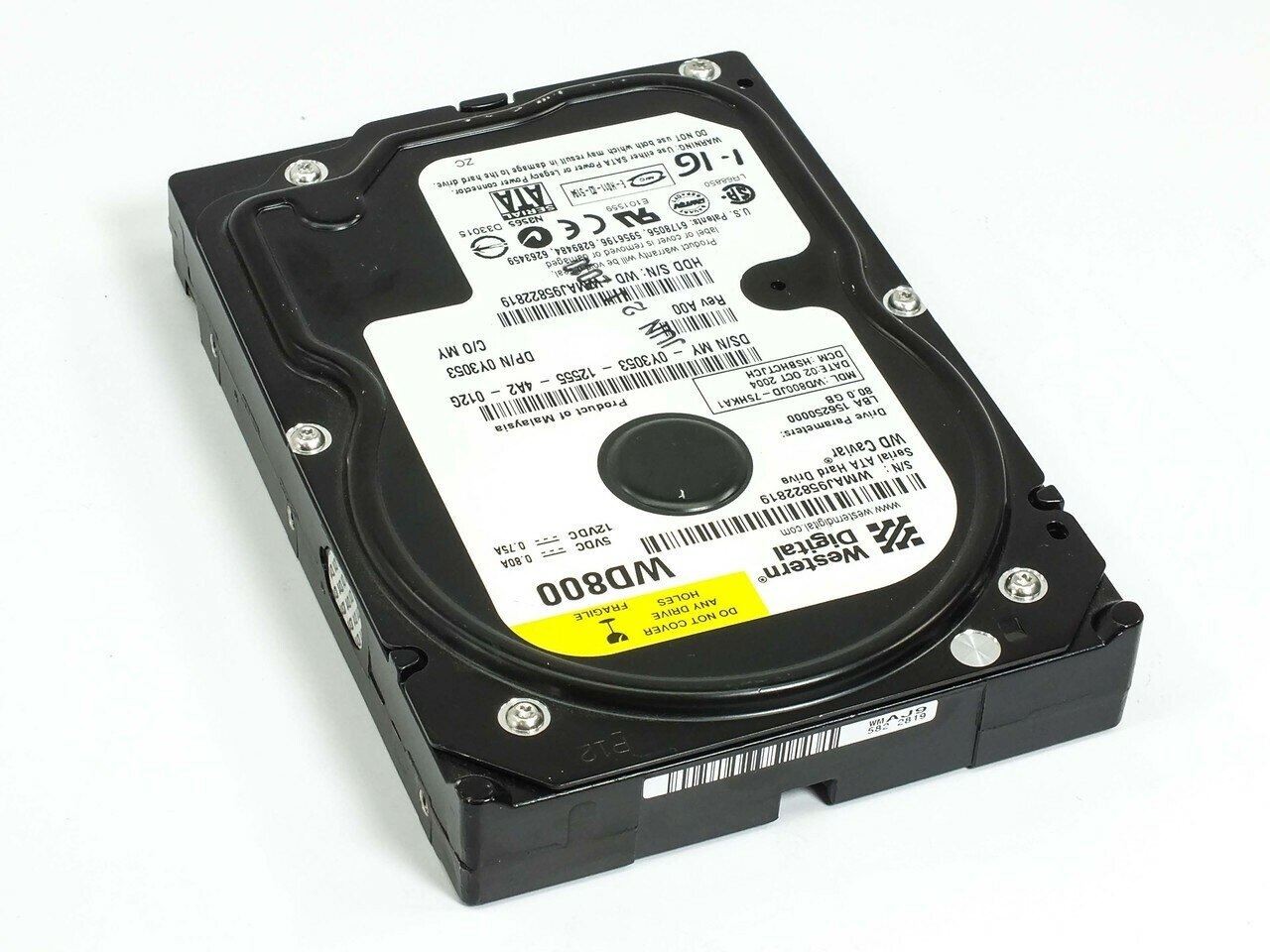 Western Digital WD800JD-75HKA1 WD Caviar 80GB SATA 3.5" HDD 7200RPM Dell Y3053