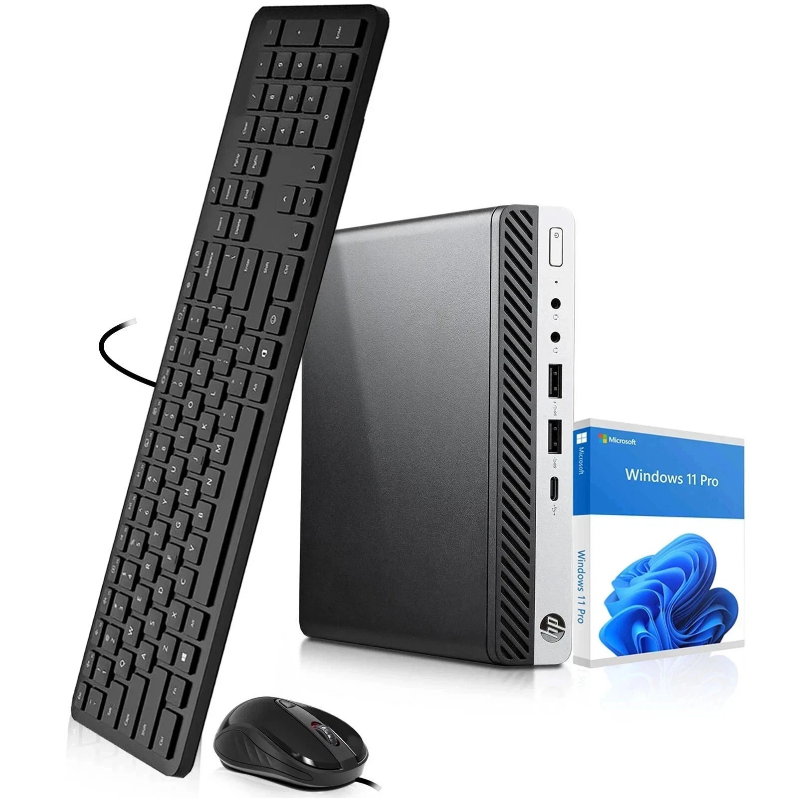 HP EliteDesk G4 Tiny PC Intel i5 8th Gen 8GB RAM 256GB SSD Windows 11 Pro Wi-Fi