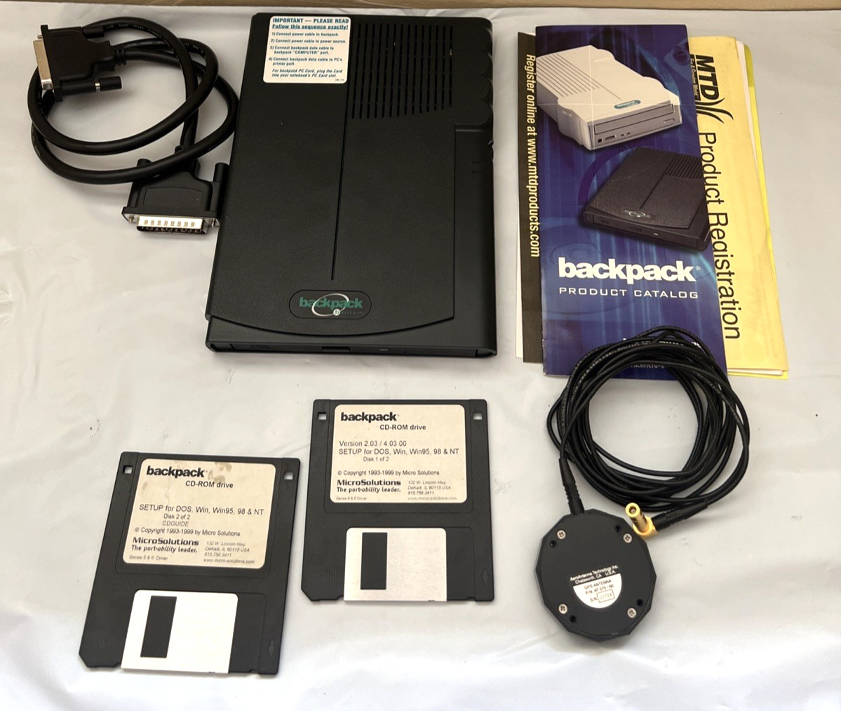 Micro Solutions Backpack Bantam CD-ROM Drive 181100